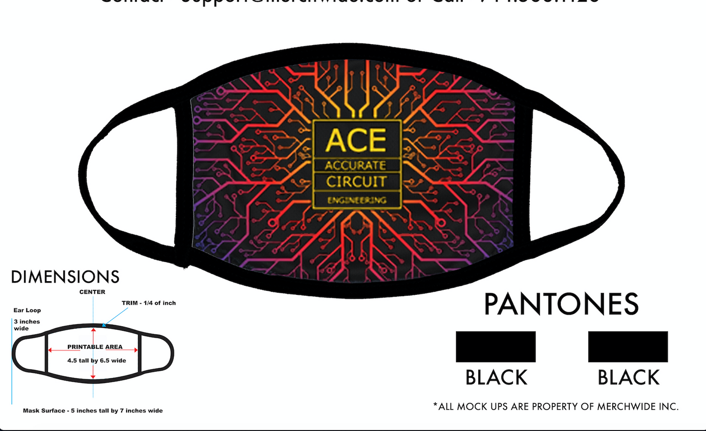 Sublimated FaceMask - Full Color