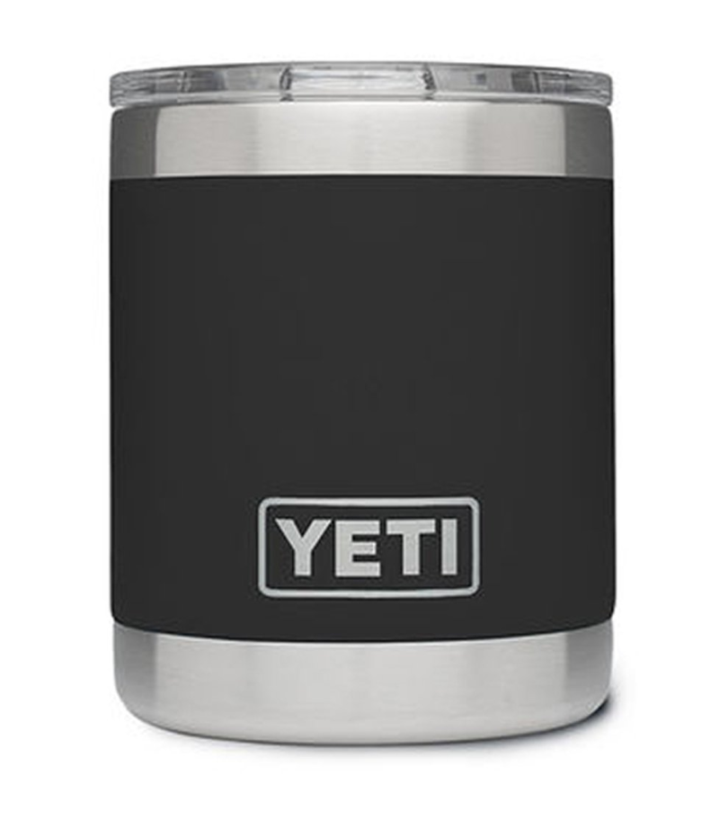 YETI Black Rambler 10oz Lowball