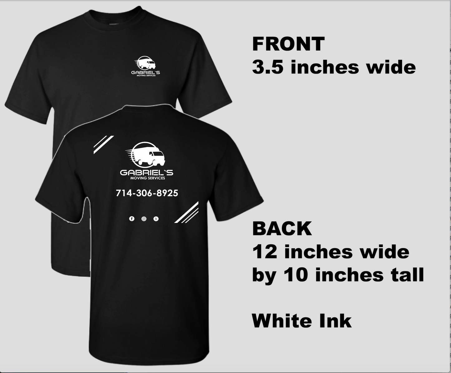 Gabriels Moving - Black Tee