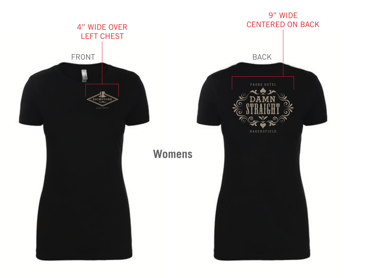 Padre Hotel Brimstone - Girls 3900 Tee *Discharge