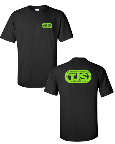 TJS - Black Tee (Green Ink)