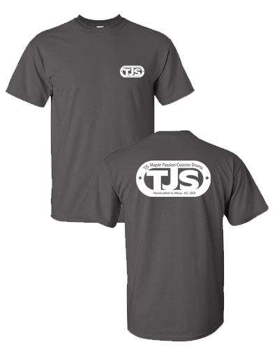TJS - Charcoal Tee (White Ink)