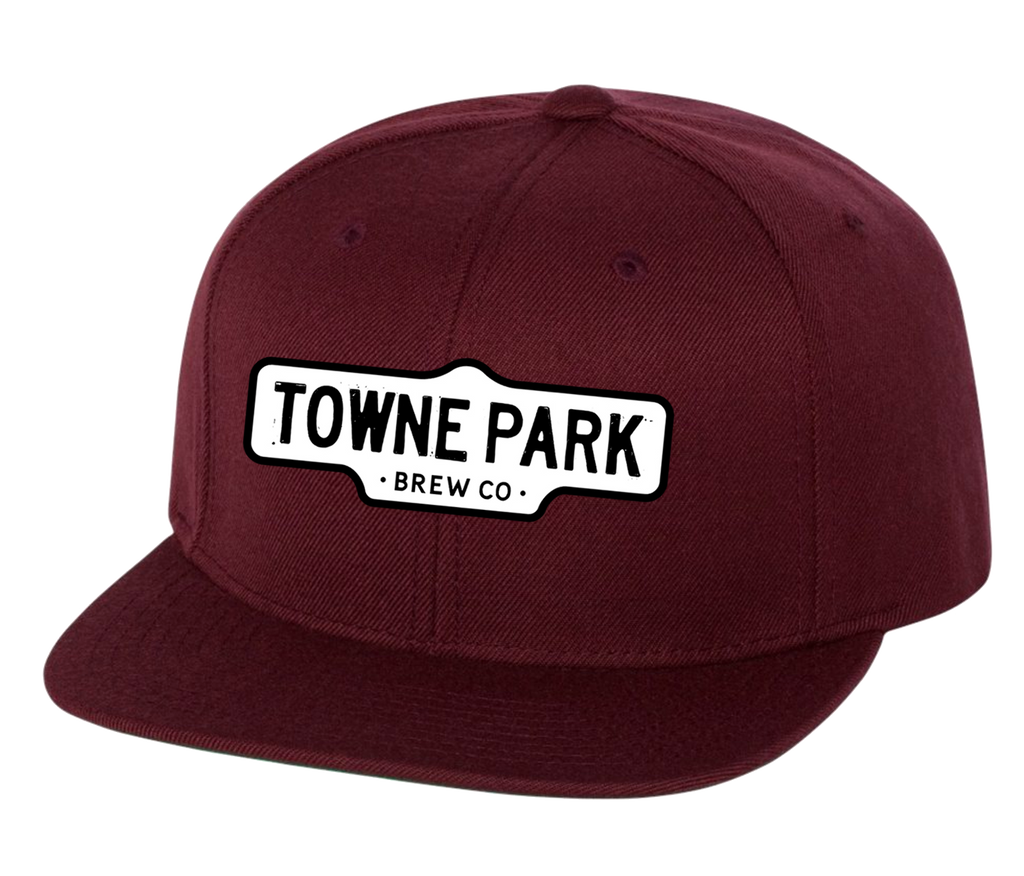 Towne Park - Sign Logo Snapback (Maroon)