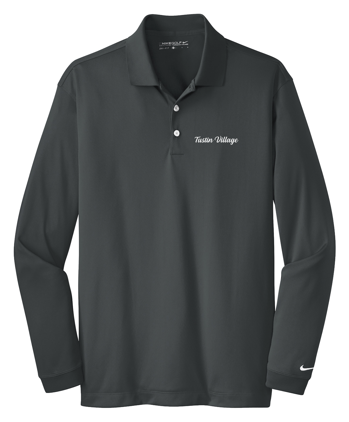 Tustin Village - Mens - Nike Long Sleeve Dri-FIT Stretch Tech Polo