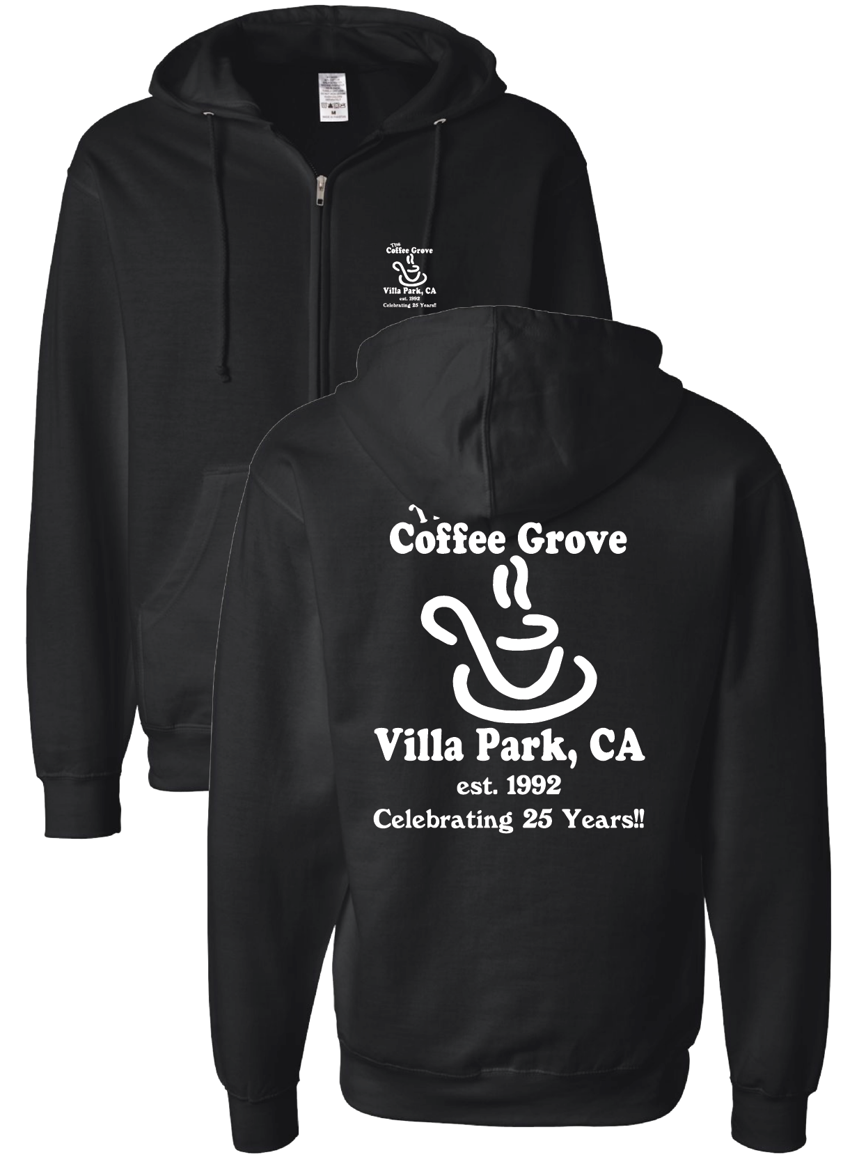 The Coffee Grove - Zippered Hoodie