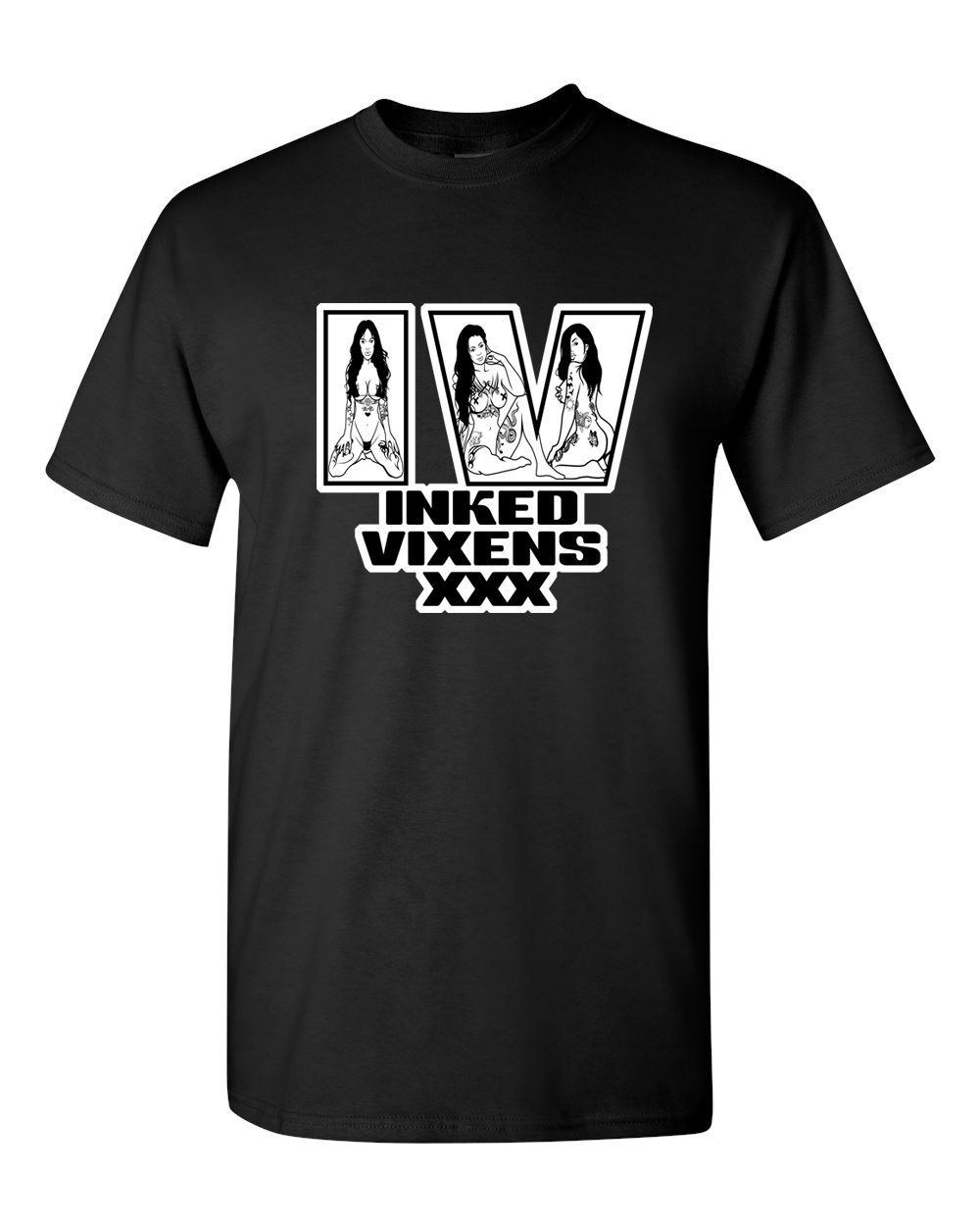 Vixens - Gildan 5000 Black Long Sleeve Tee