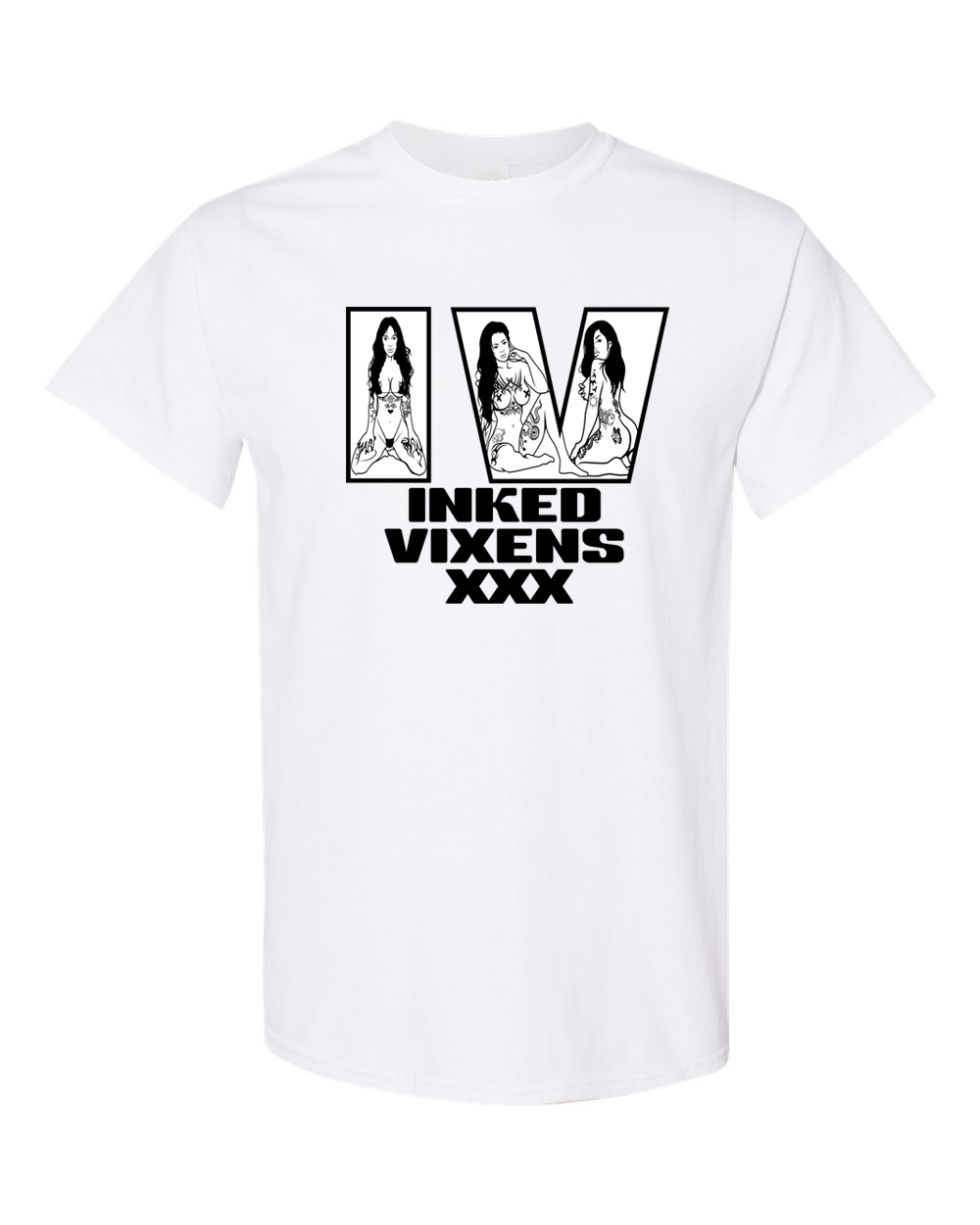 Vixens - Gildan 5000 White Long Sleeve Tee