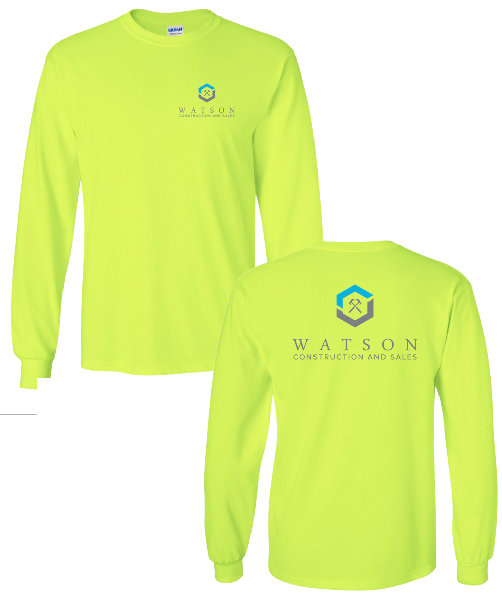 Watson Construction - Safety Yellow Longsleeve