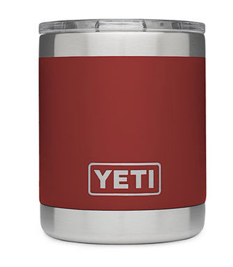 YETI Red Rambler 10oz Lowball