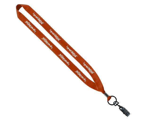 3/4" Polyester Lanyard (Orange)