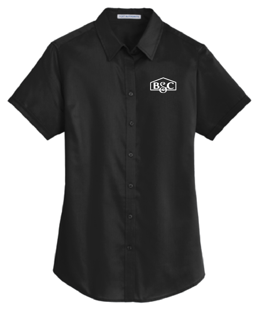 B&C Port Authority® Ladies Short Sleeve SuperPro™ Twill Shirt