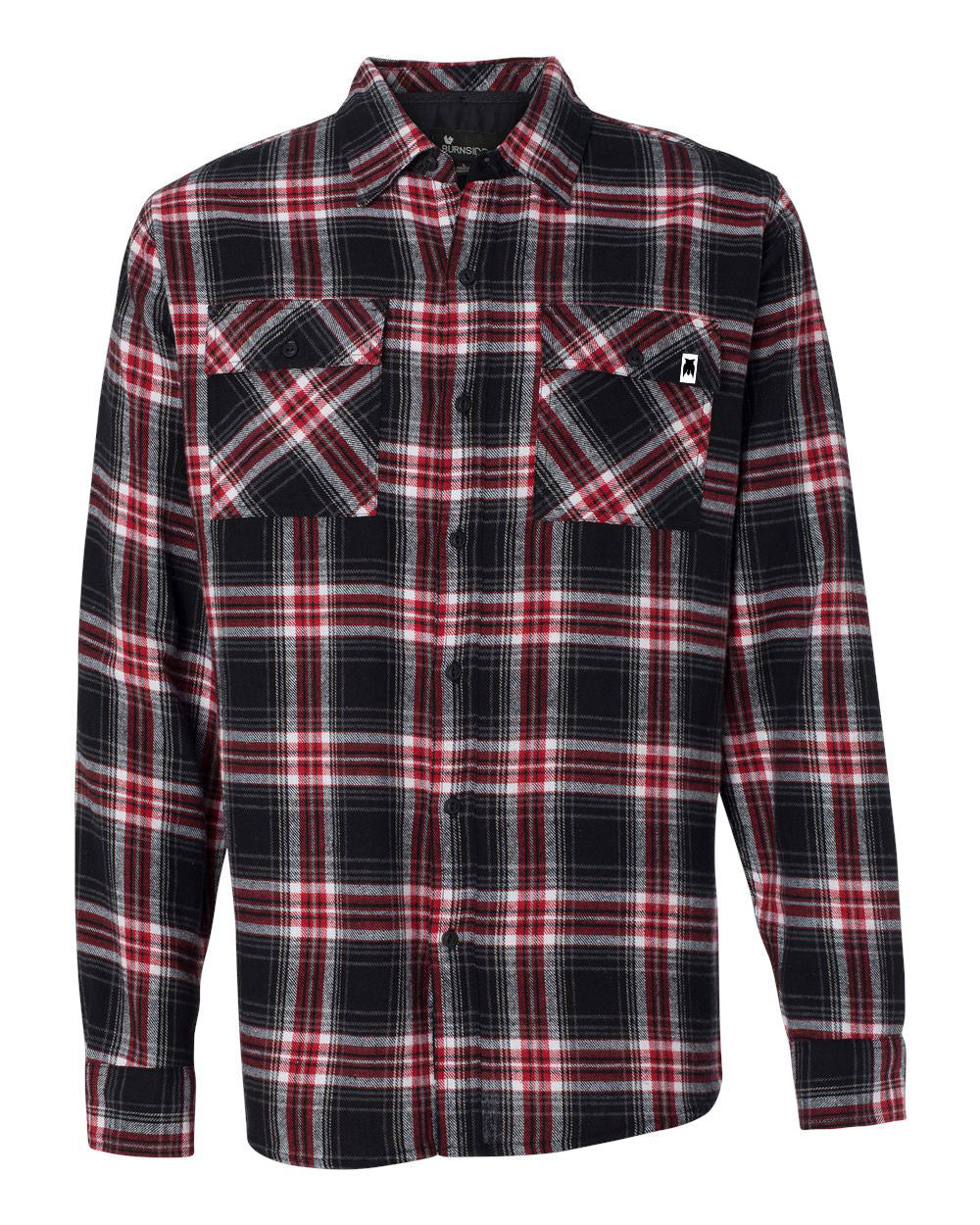 Flannel w/ Woven Label (Red)