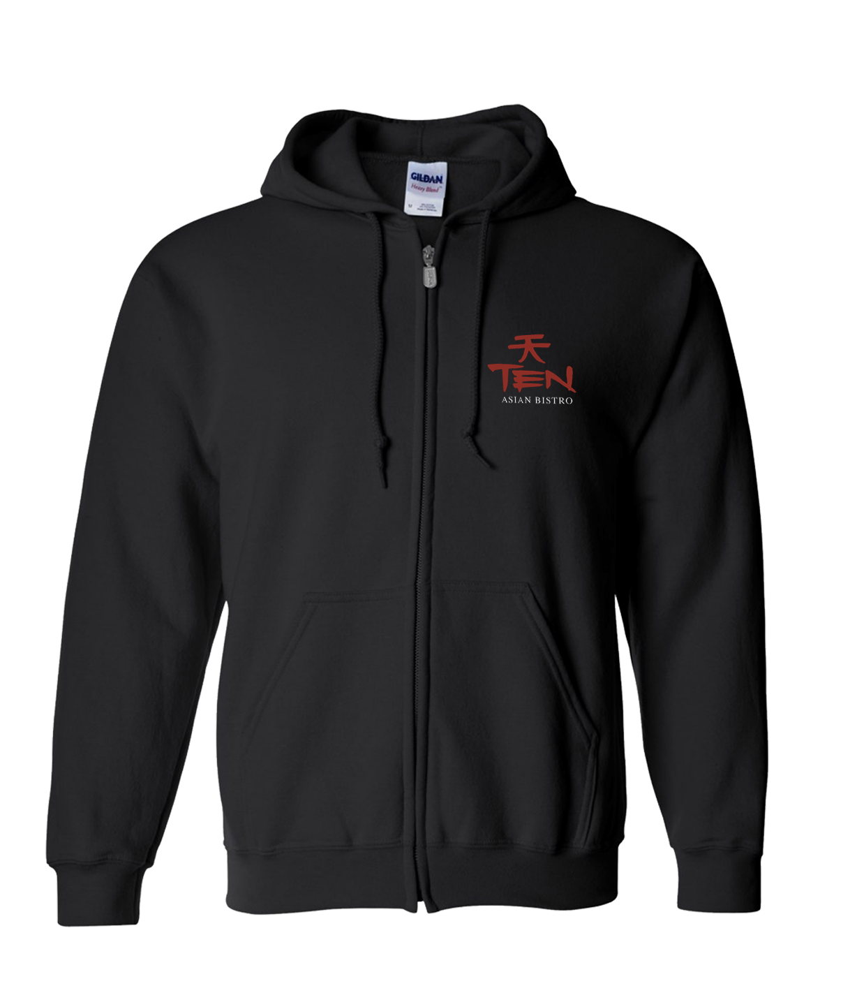 Ten Asian Bistro - Logo Zip-Hoodie