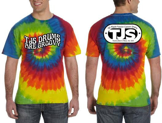 TJS Drums Groovy Tie Dye Tee