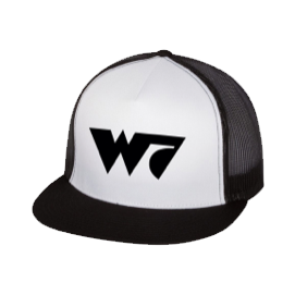 W7 Trucker Cap (Black/ White/ Black)