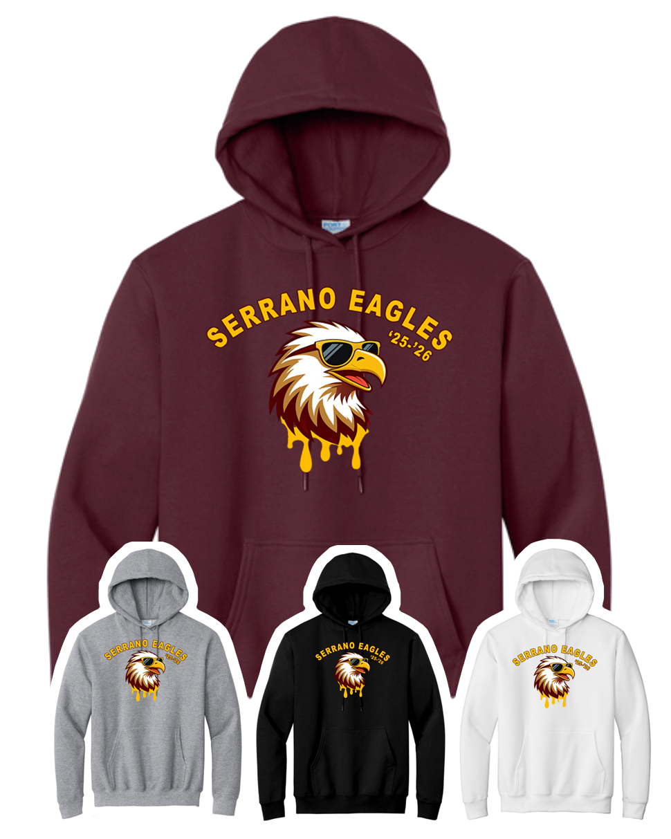 Serrano Elementary - Eagle Drip Pullover Sweat - Youth & Adult