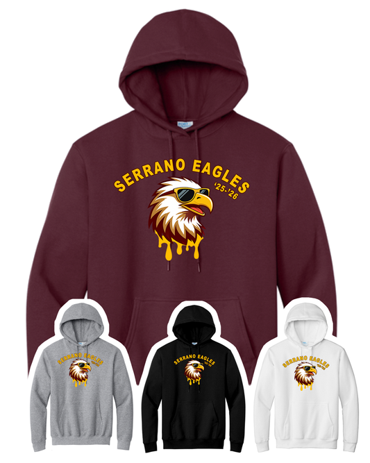 Serrano Elementary - Eagle Drip Pullover Sweat - Youth & Adult