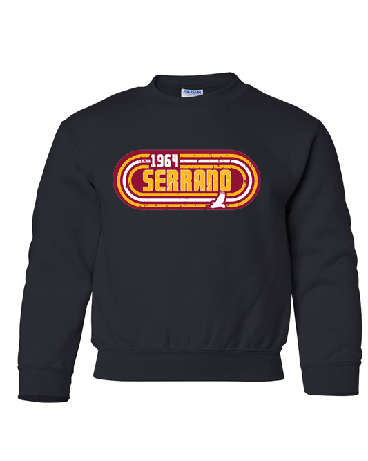 Serrano Elementary -  Vintage Crew Neck Black Unisex YOUTH