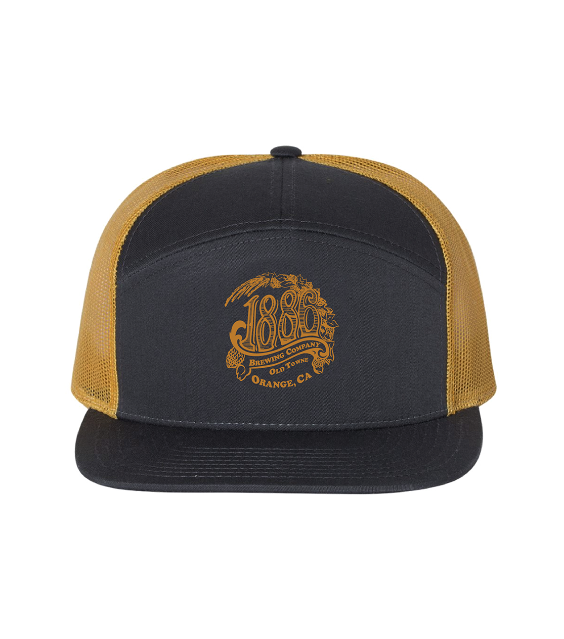 1886 Richardson Trucker Cap 168 (Charcoal/Old Gold)