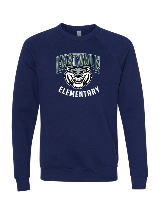 Eastvale Elementary -  Crew Neck Unisex Navy Crewneck Sweatshirt