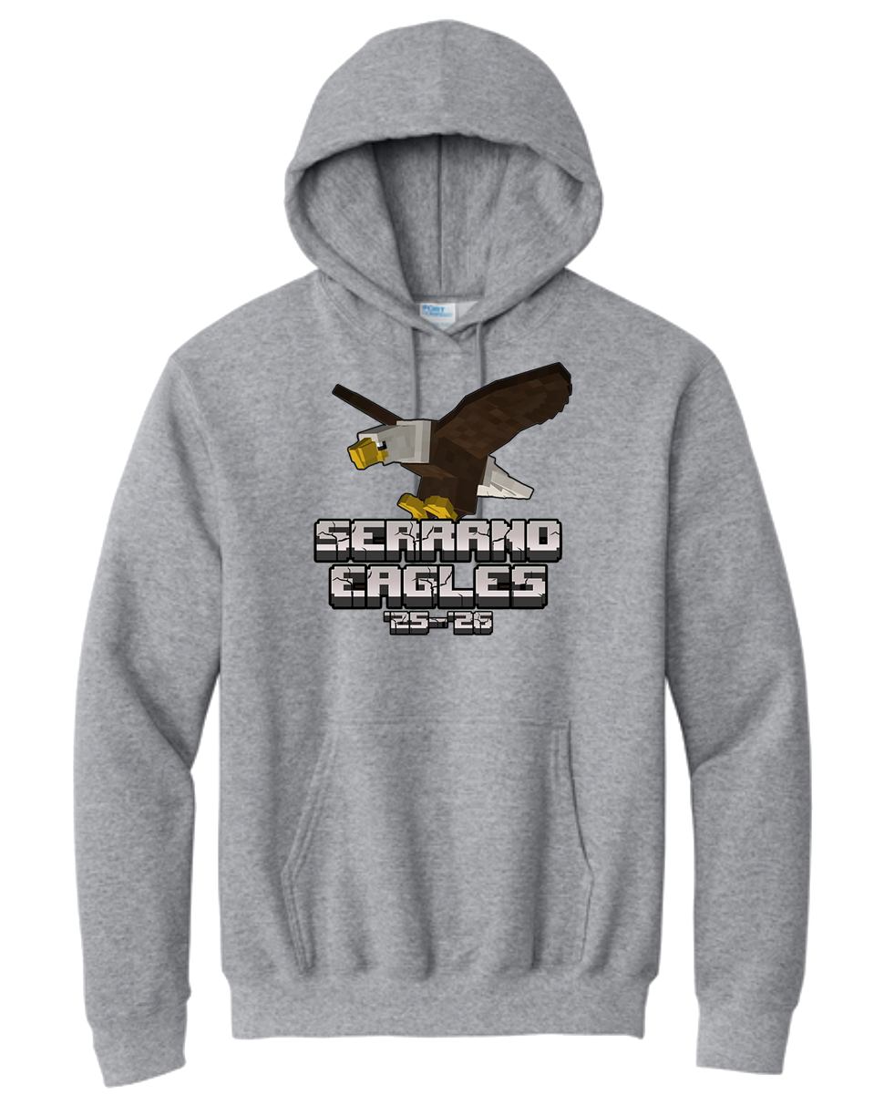 Serrano Elementary - Eagle Minecraft Pullover Sweat - Youth & Adult
