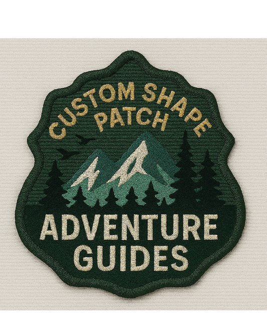 Adventure Guides - 3" or 4" Inch Custom Shape Patch (minimum 150 units)