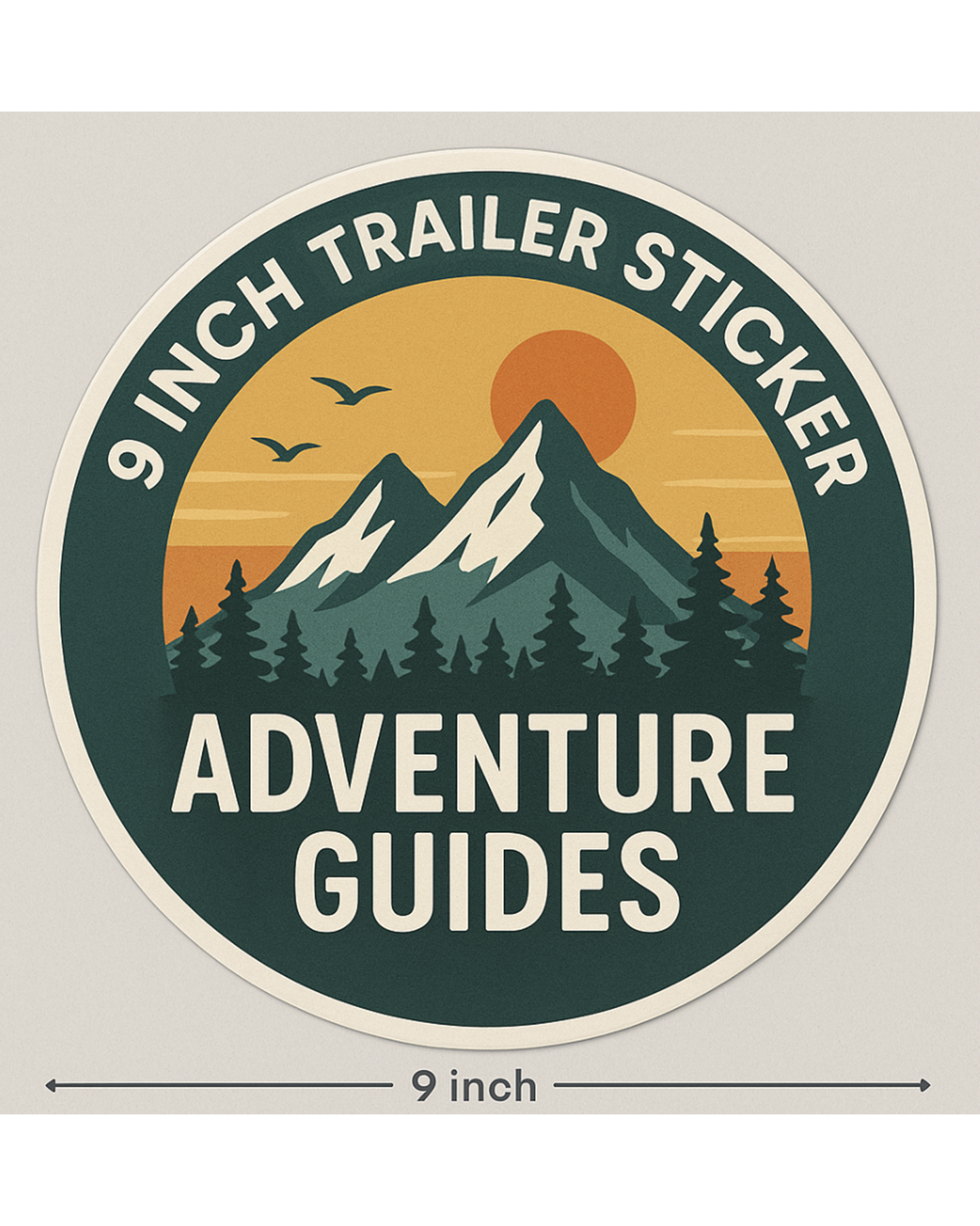 Adventure Guides - 9 Inch Trailer Sticker