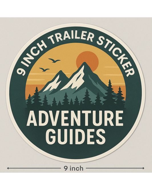 Adventure Guides - 9 Inch Trailer Sticker