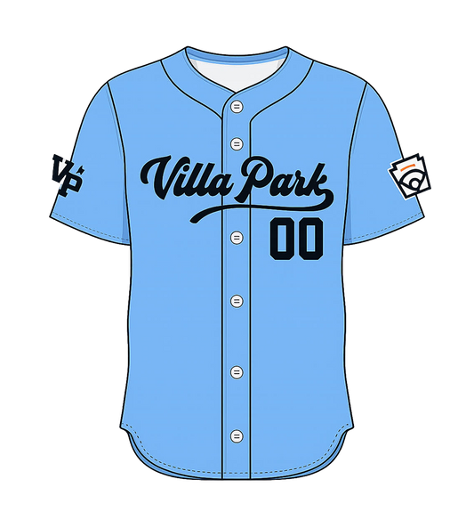 VP AllStars Button Down Black Sublimated Jersey (20 day turn time)