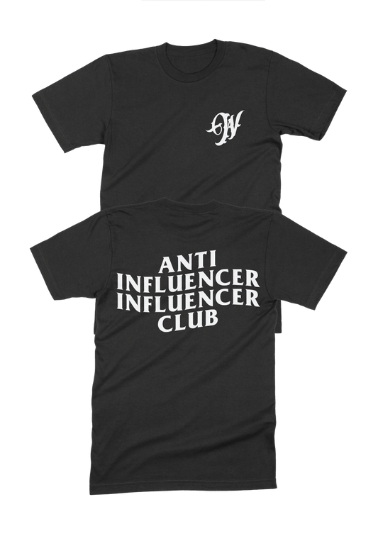 Anti Influencer Tee - Black
