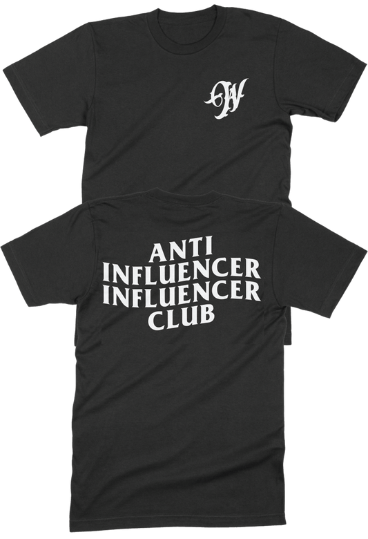 Anti-Influencer Tee - Black