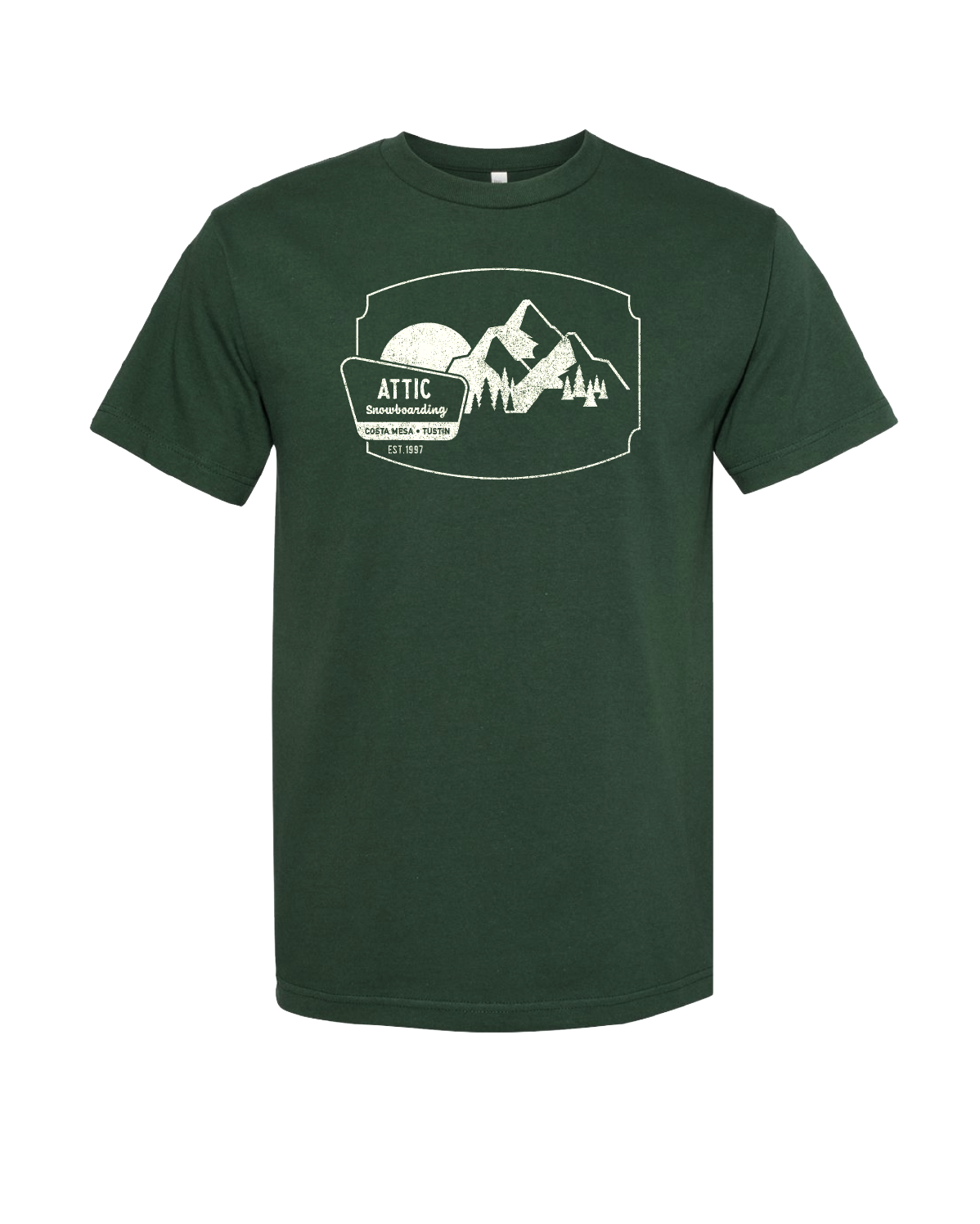 Attic Skateboards Mountian Adult Shirt