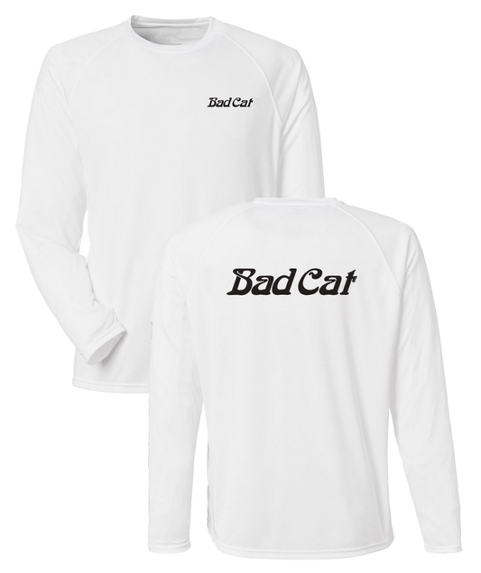 Bad Cat - Logo Longsleeve White Huk Tee