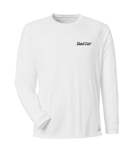 Bad Cat - Left Chest Logo Longsleeve White Huk Tee