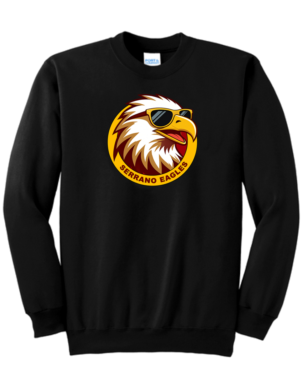 Serrano Elementary - Eagle Circle Crewneck Sweat - Youth & Adult
