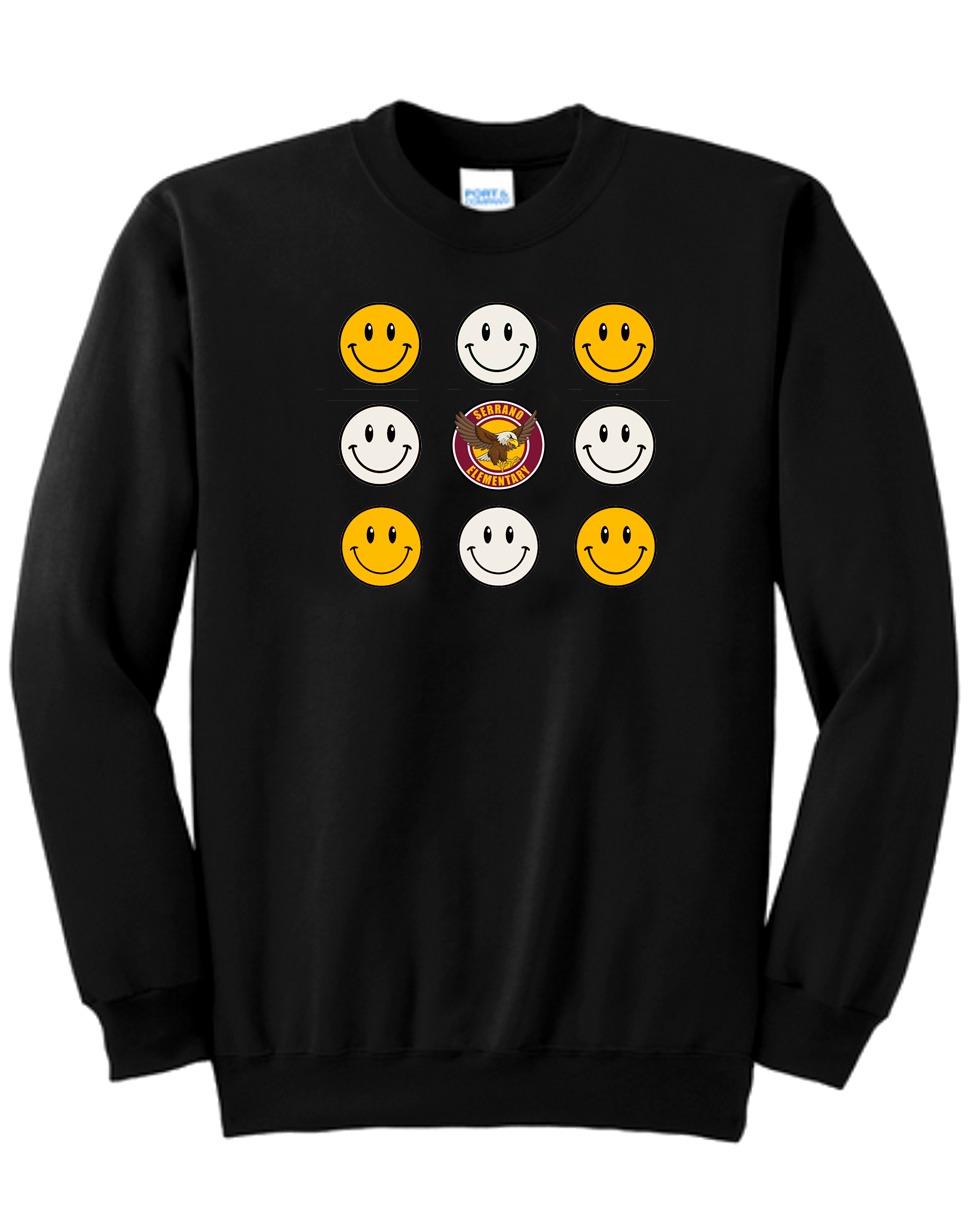 Serrano Elementary - Smile Crewneck Sweat - Youth & Adult