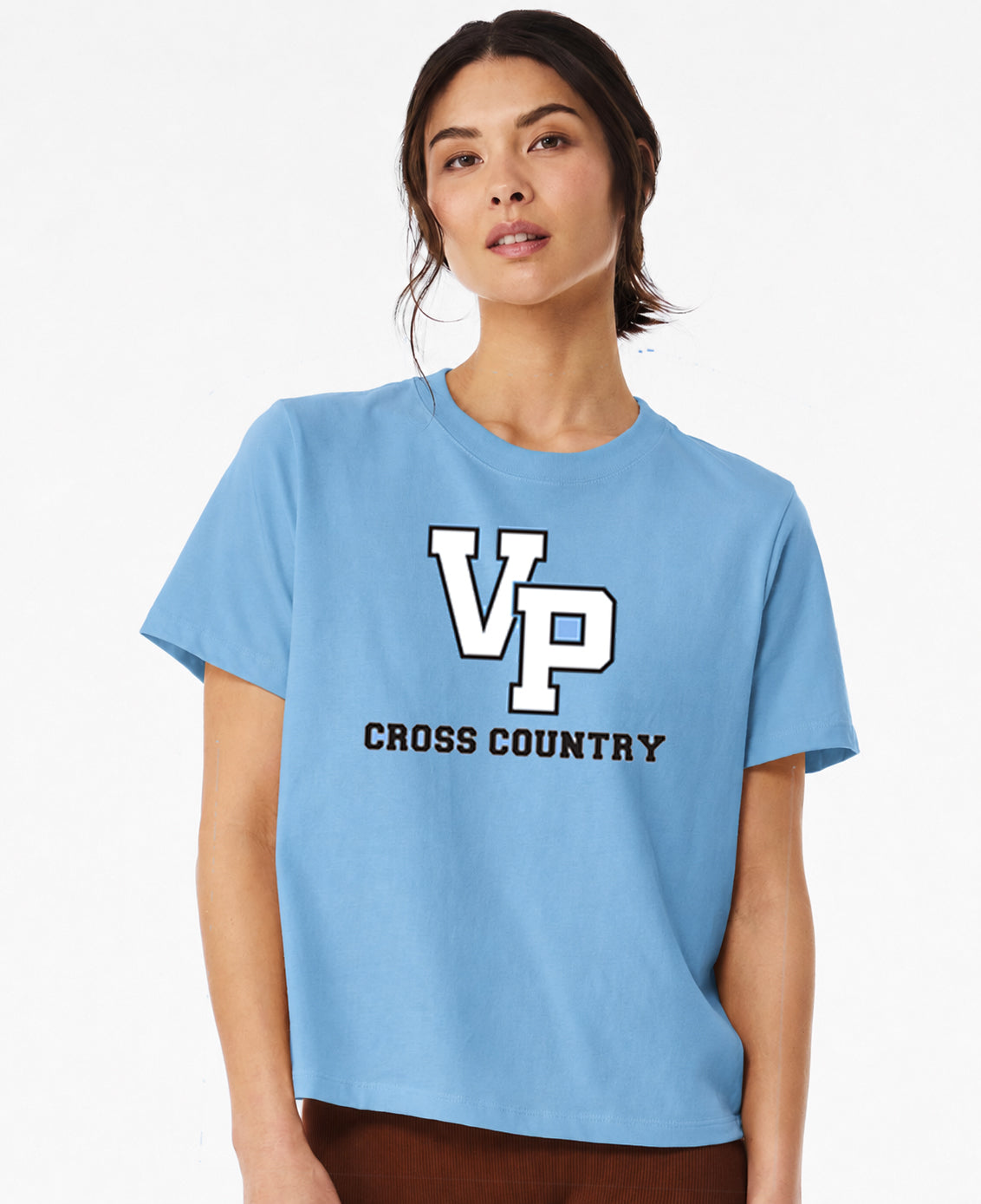 VP Cross Country Ladies Heavy Weight Tee (Blue)