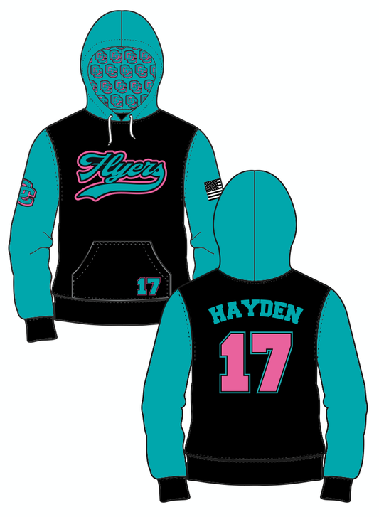 Flyers Sublimated Hoodie 1 - Name & Number
