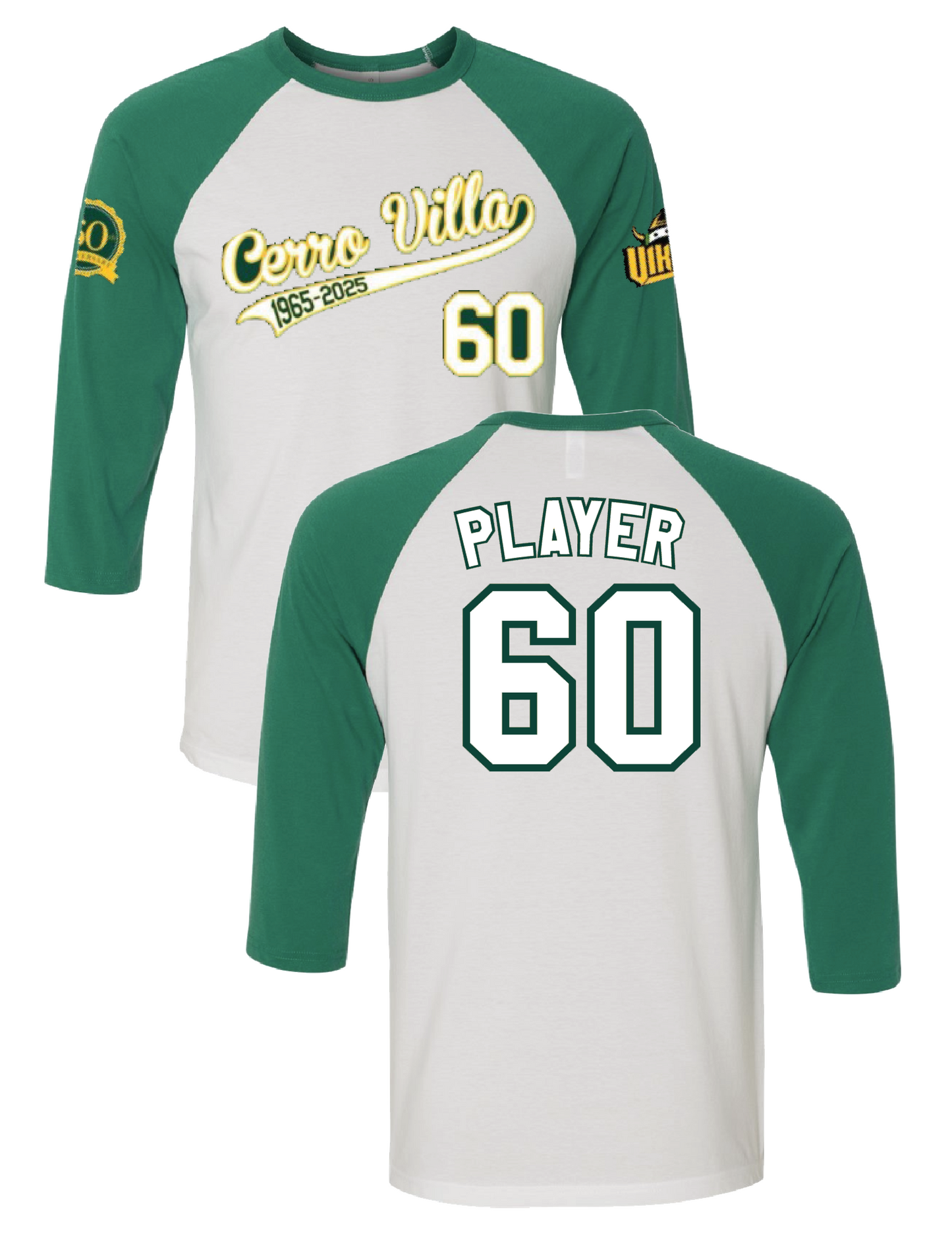 Cerro Villa Bella Raglan with Green