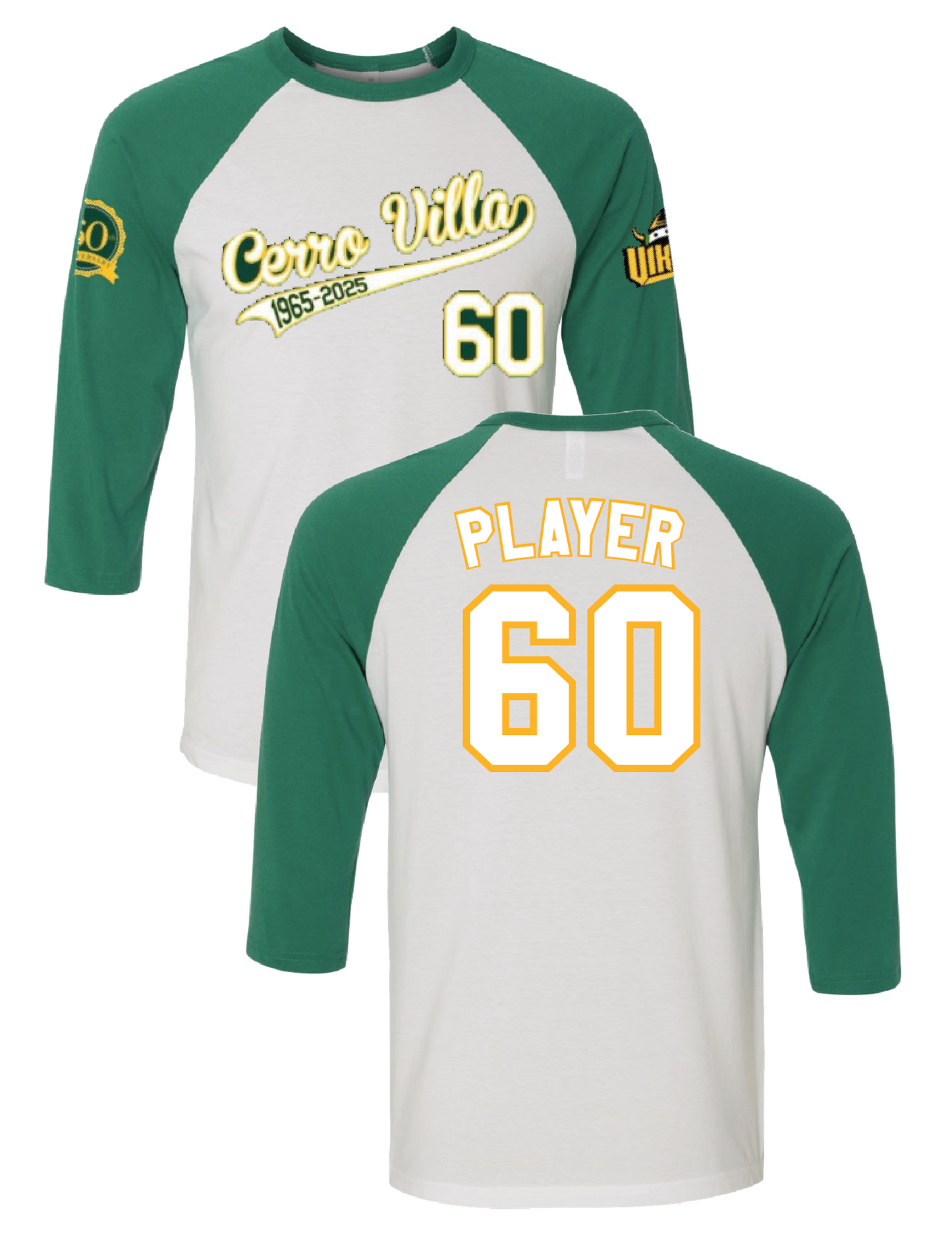 Cerro Villa Bella Raglan with Yellow