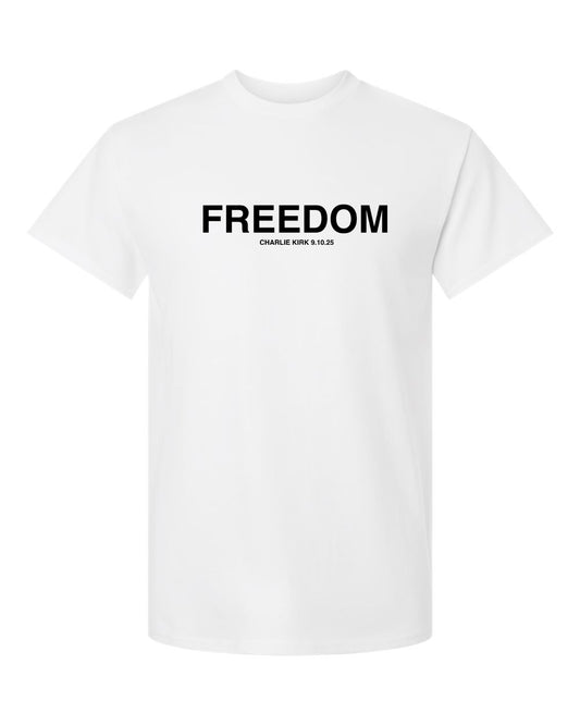 Charlie Kirk Freedom Tee