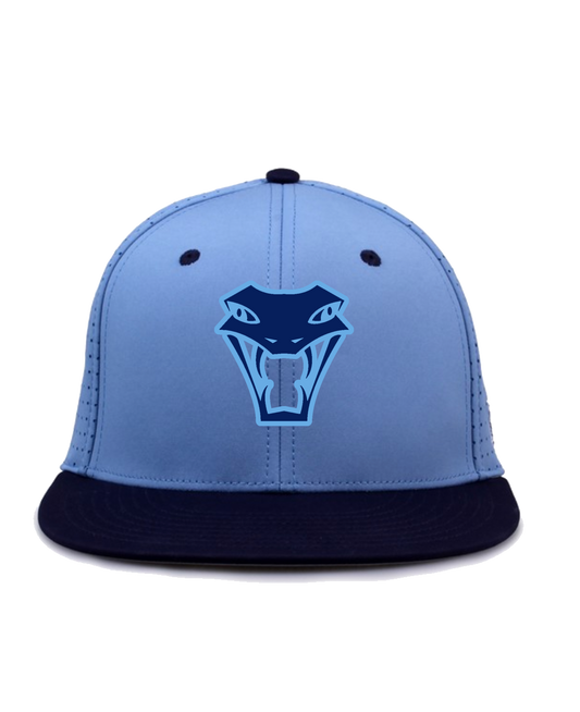 Vipers The Game Perferated Hat - Columbia Blue/Navy *10 Day Turn Time