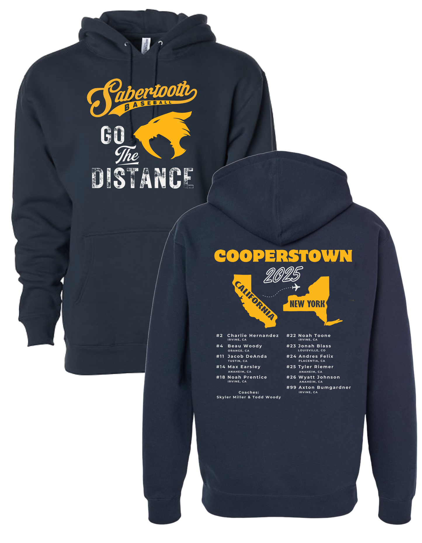 Sabertooth Cooperstown 2025 Pullover Sweatshirt (Adult & Youth)