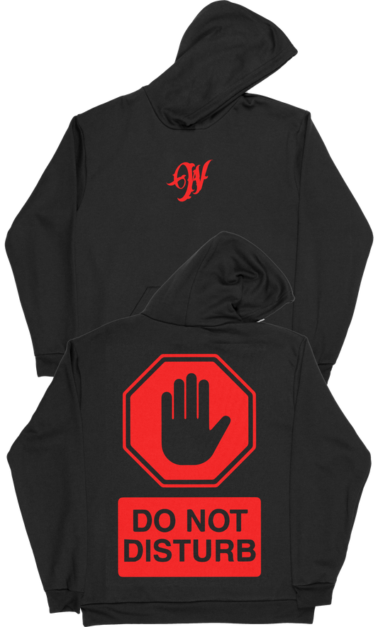 Do Not Distrub Pullover Hoodie - Black