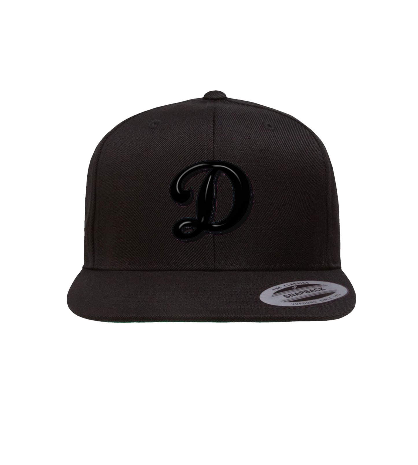 Dolphins Premium Flat Bill Snapback Cap Black Logo