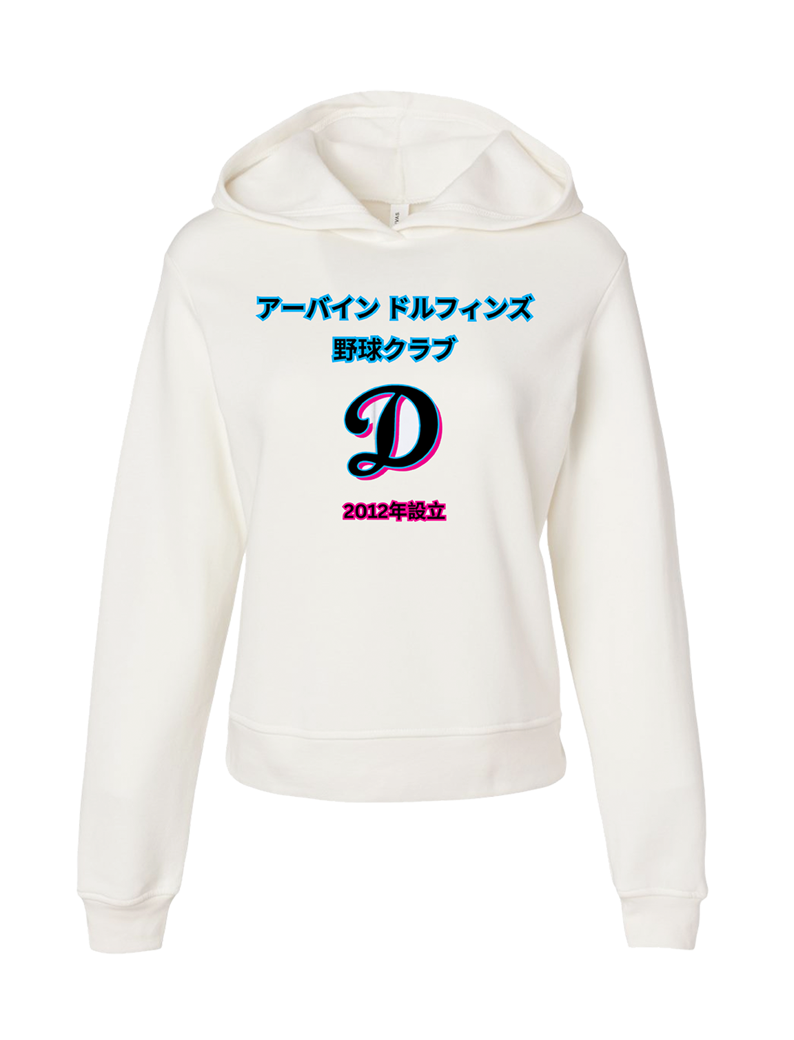 Dolphins Japanese Heritage Hoodie (Womens) - White