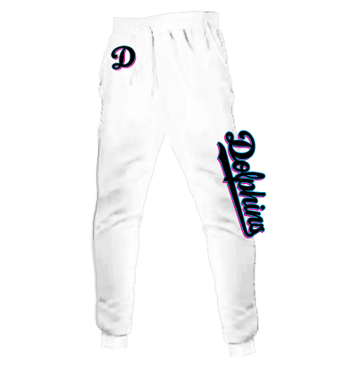 Dolphins Sweatpant - Youth and Adult (White)