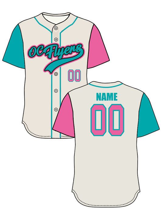 Flyers Sublimated Buttondown Jersey - Name & Number