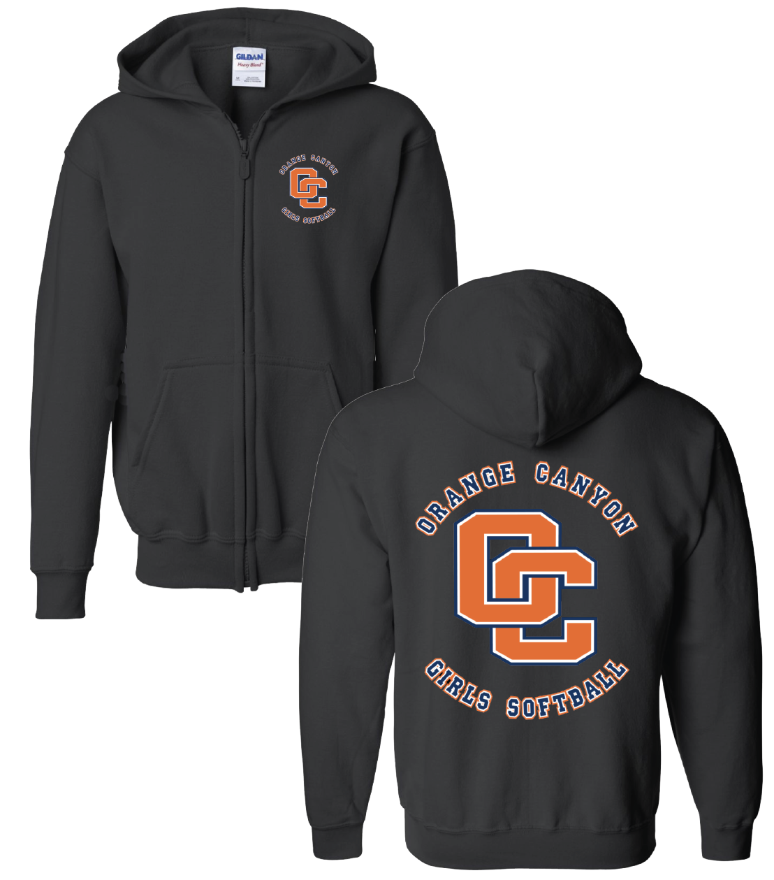 OCGS Adult Zippered Sweatshirt