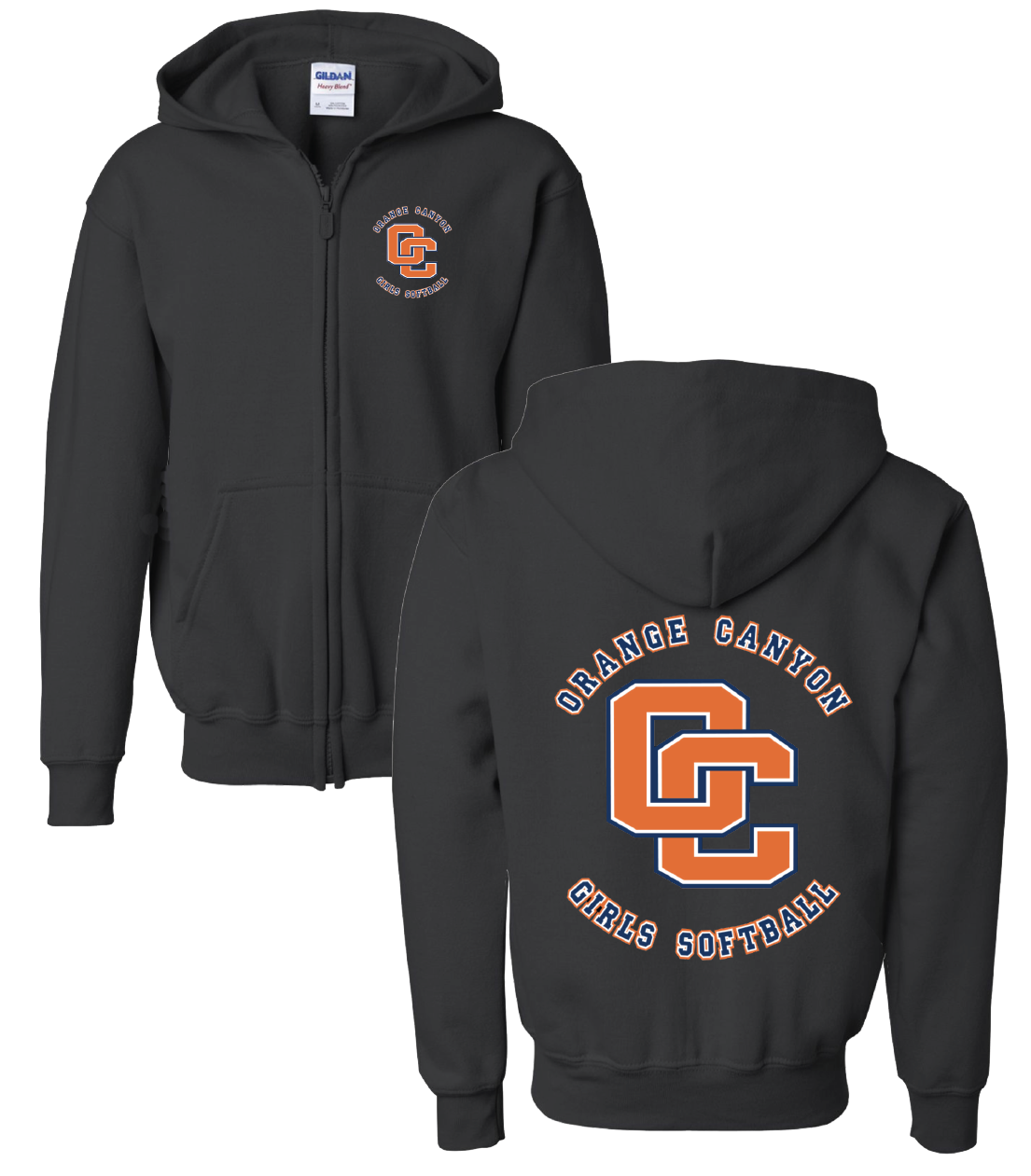 OCGS Youth Zippered Sweatshirt